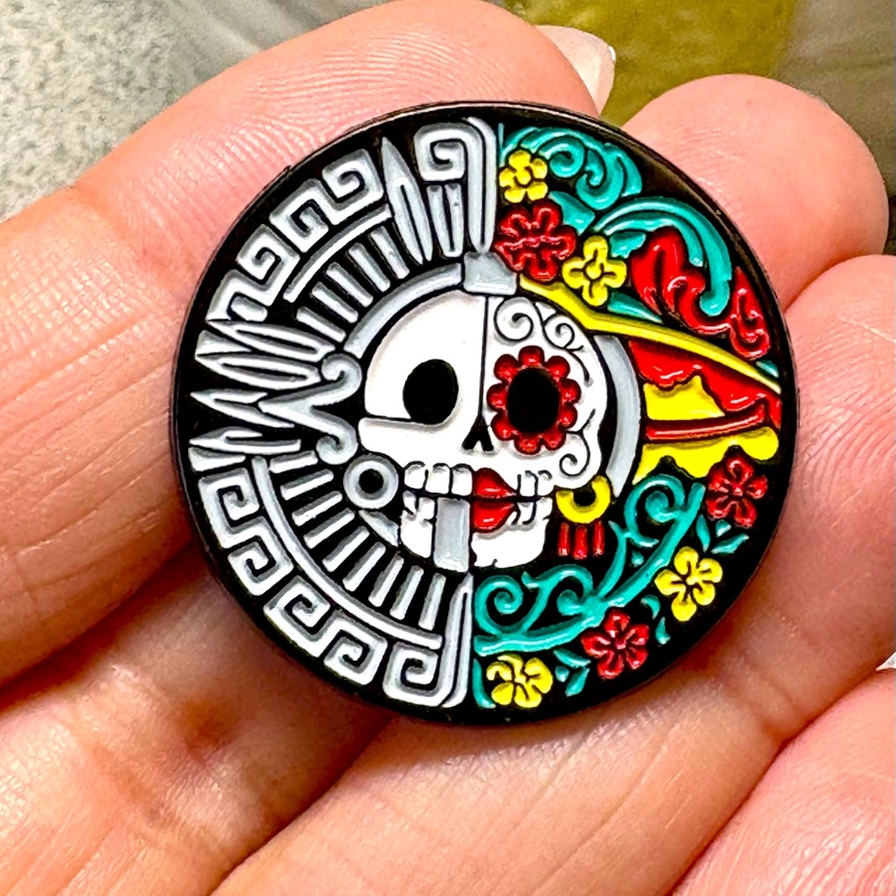 Day of the dead Colorful Skeleton Enamel Pin